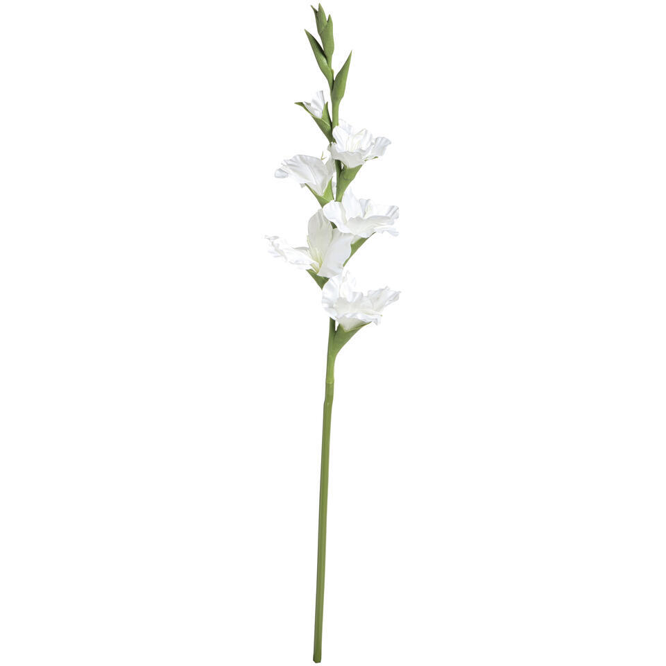 Kunstbloem Gladiolus Spray cream – 88 cm
