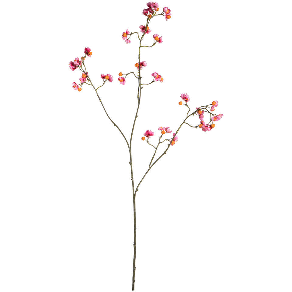 Kunstbloem Sanguisorba Spray roze/oranje – 90 cm