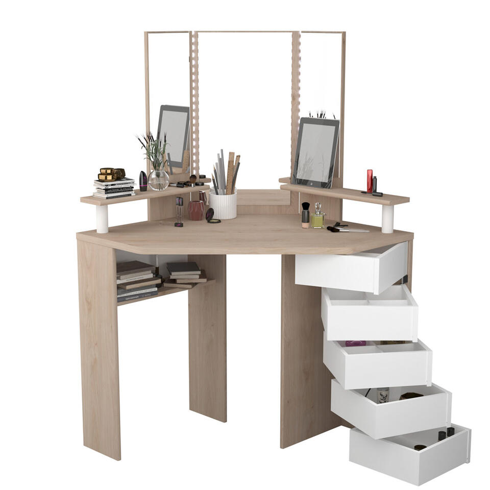 Kaptafel Sweet – eikenkleur – 142×113,5×61 cm