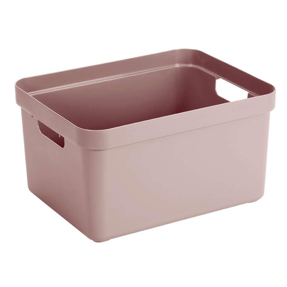 Sigma home box 32 liter – roze – 24,3×35,4×45,3 cm